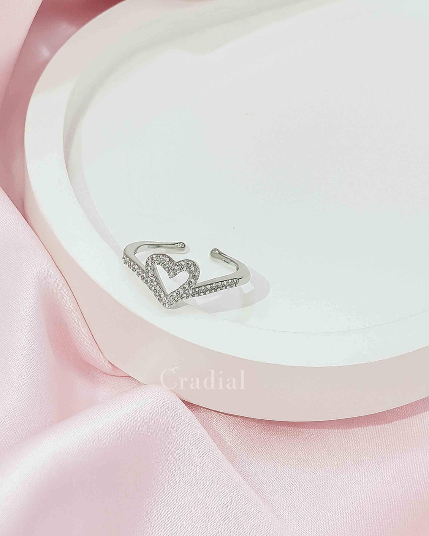 Heartie Silver Ring