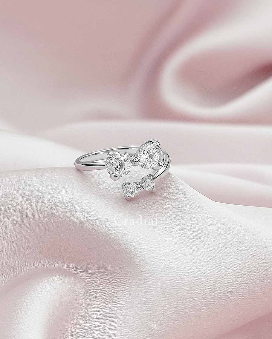 Bow Tie Silver Ring