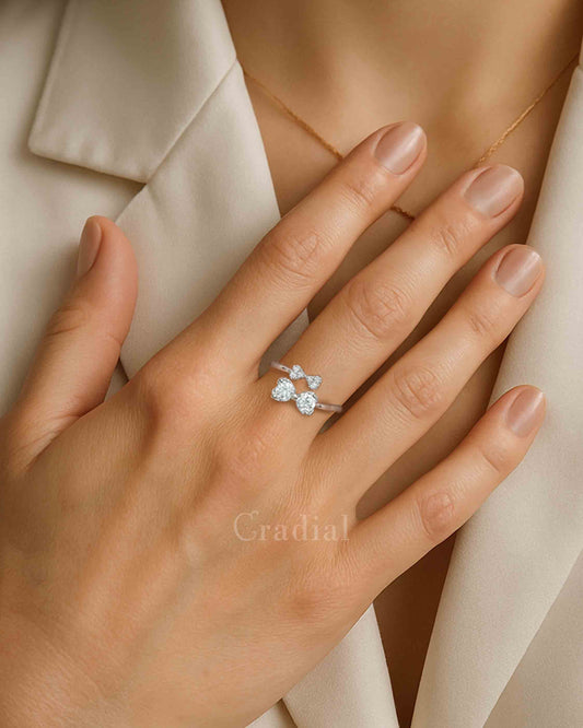 Bow Tie Silver Ring