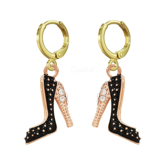Black Heel Earrings