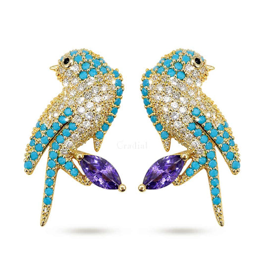 Jardin des Oiseaux Earrings