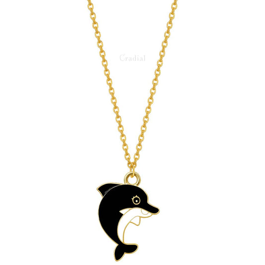 Black Dolphin Necklace