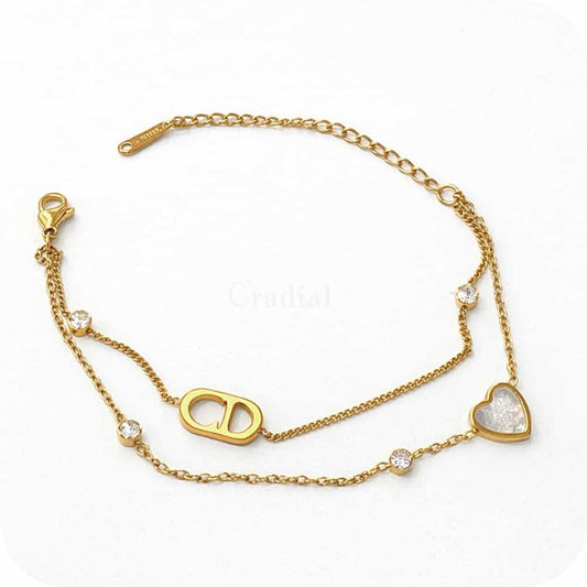 Heart & Layer Bracelet