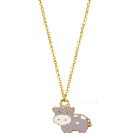 Purple Cow Necklace