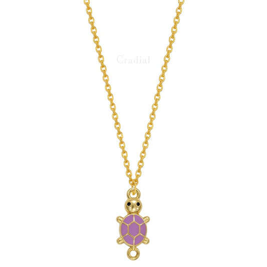 Purple Turtle Necklace