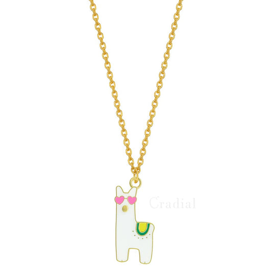 White Llama Necklace