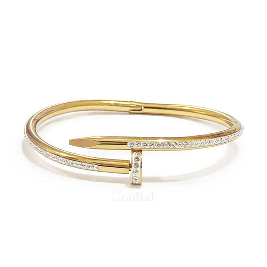 Nail Gold Bangle