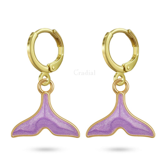 Purple Aureal Earrings