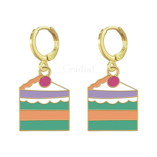 Slice Of Cake Earrings