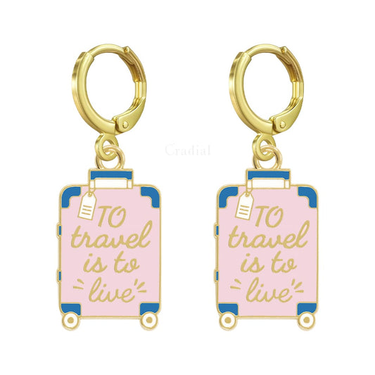 Suitcase Earrings