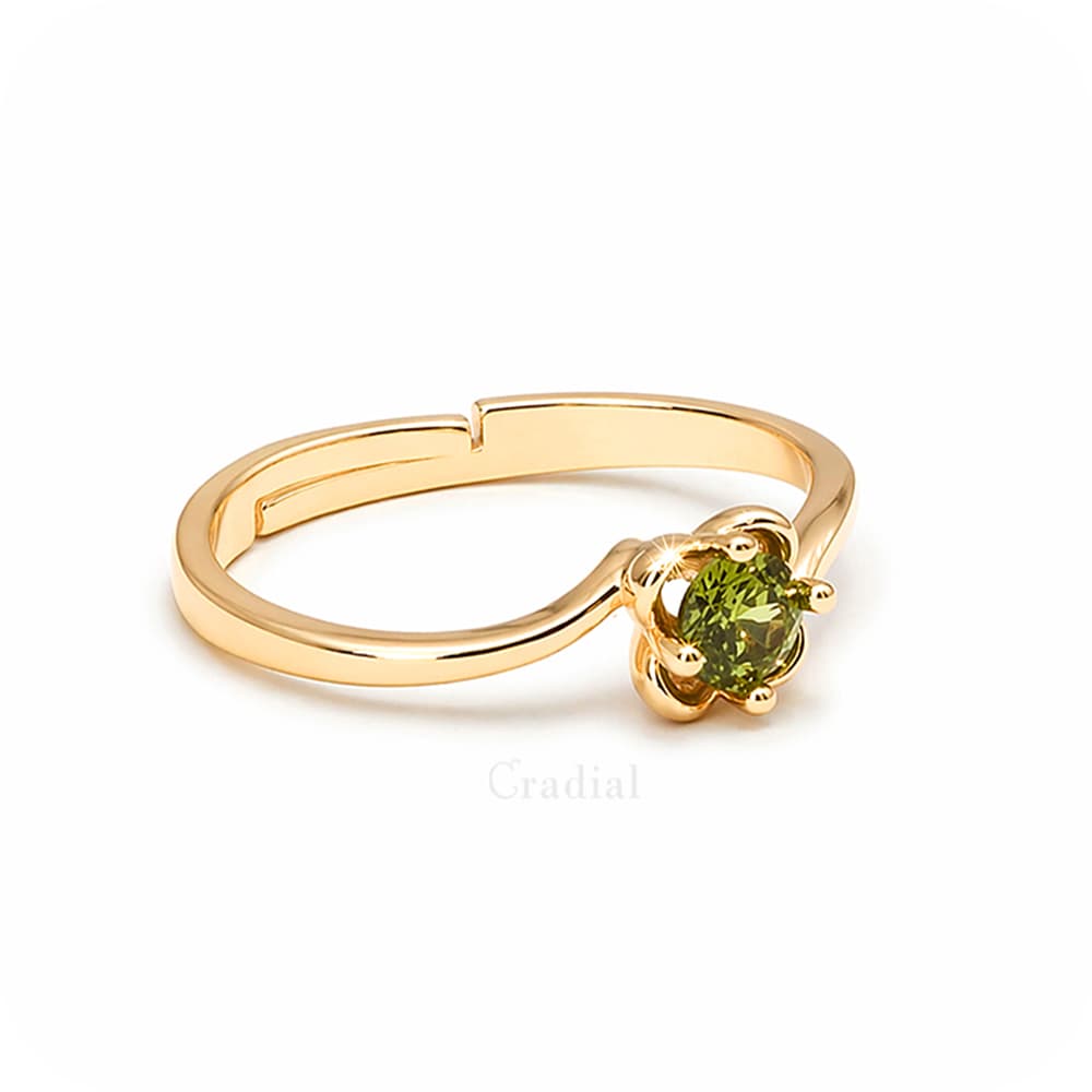 Cloverde Green Adjustable Ring