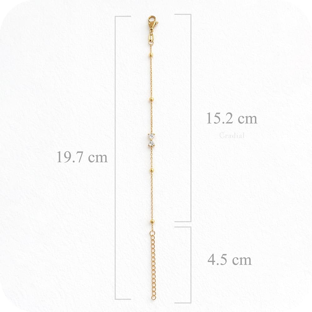 Elise Bow Gold Bracelet