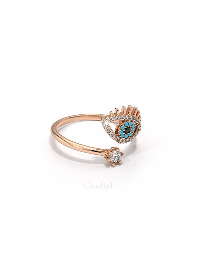 Myst Eye Rose Gold Ring