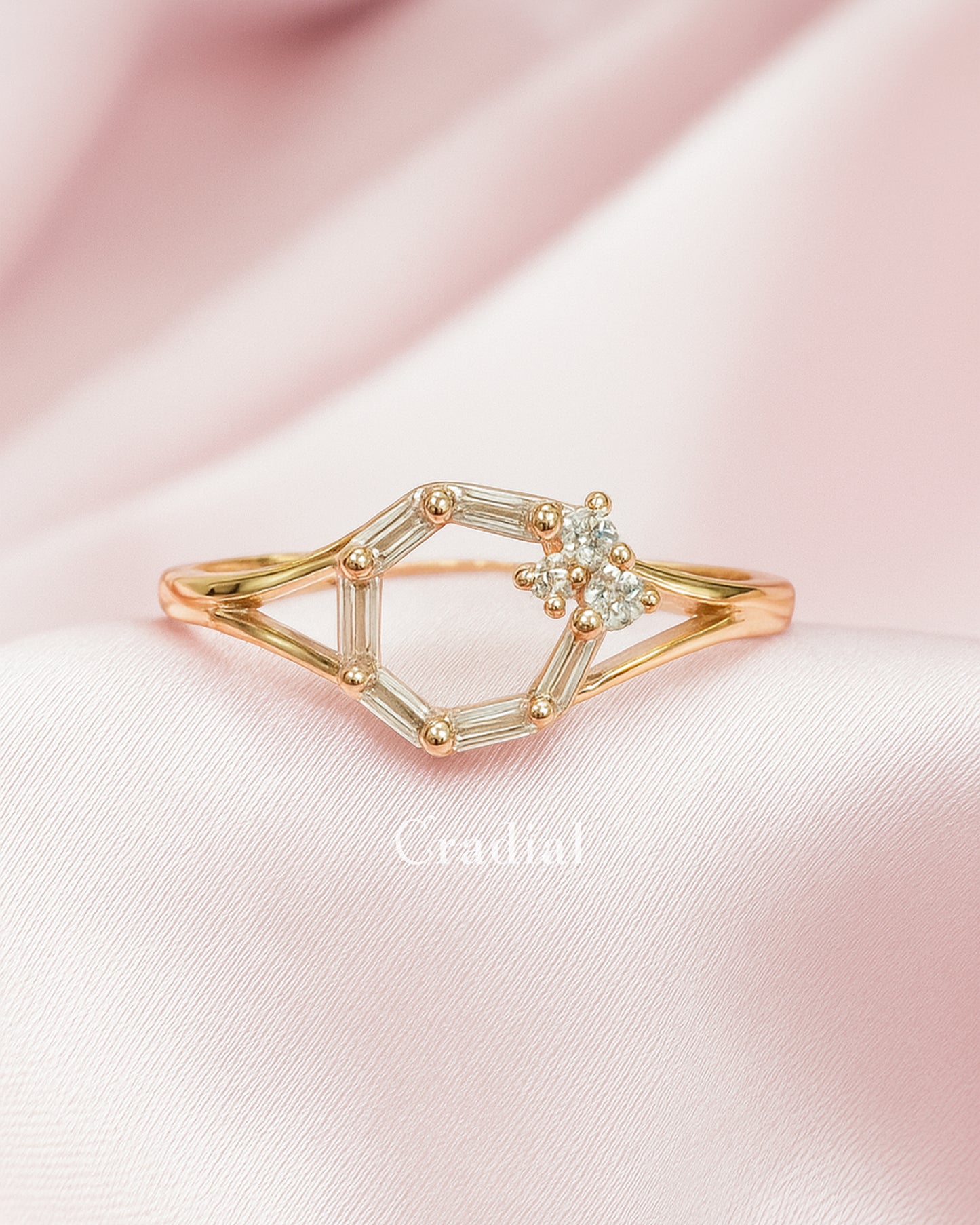 Halo Rose Gold Ring