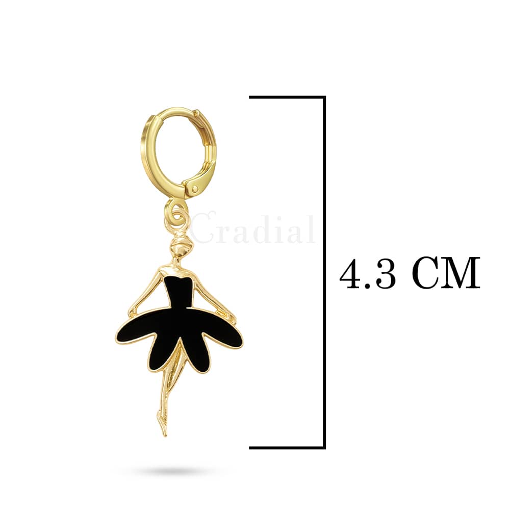 Black Ballerina Earrings