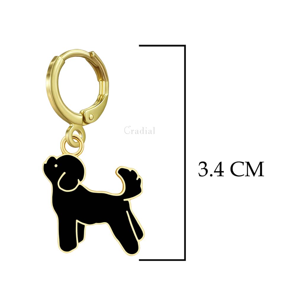 Black Dog Earrings