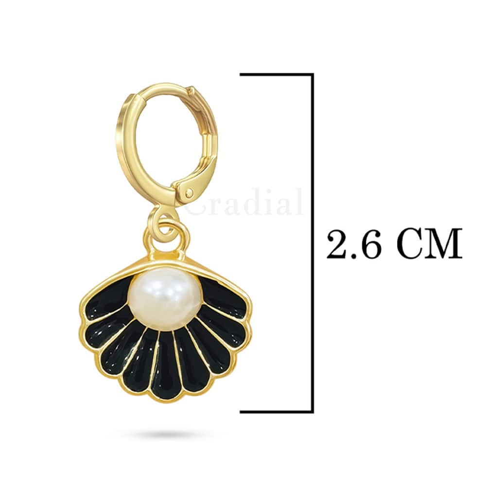 Black Shell Earrings