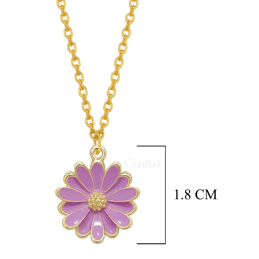 Purple Petal Necklace