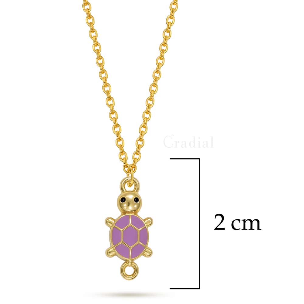 Purple Turtle Necklace