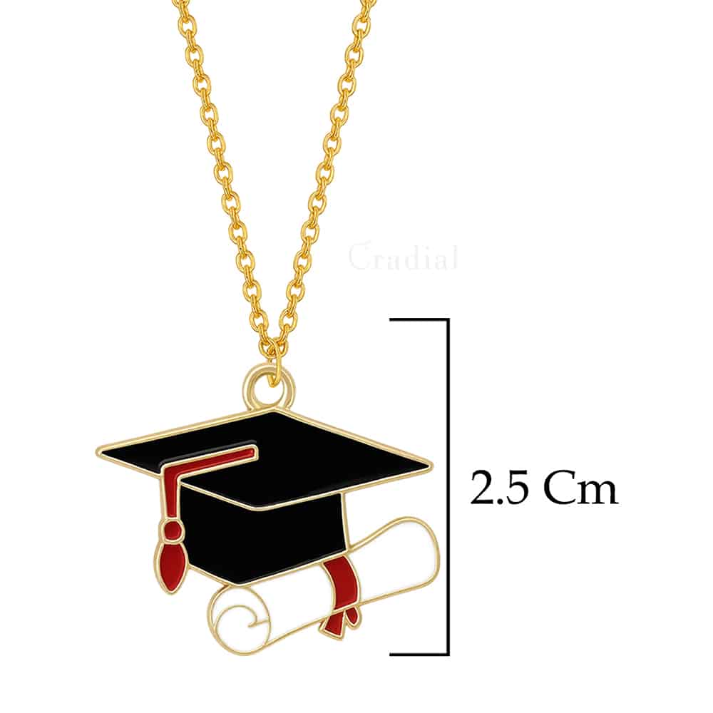 Graduation Red Cap Necklace
