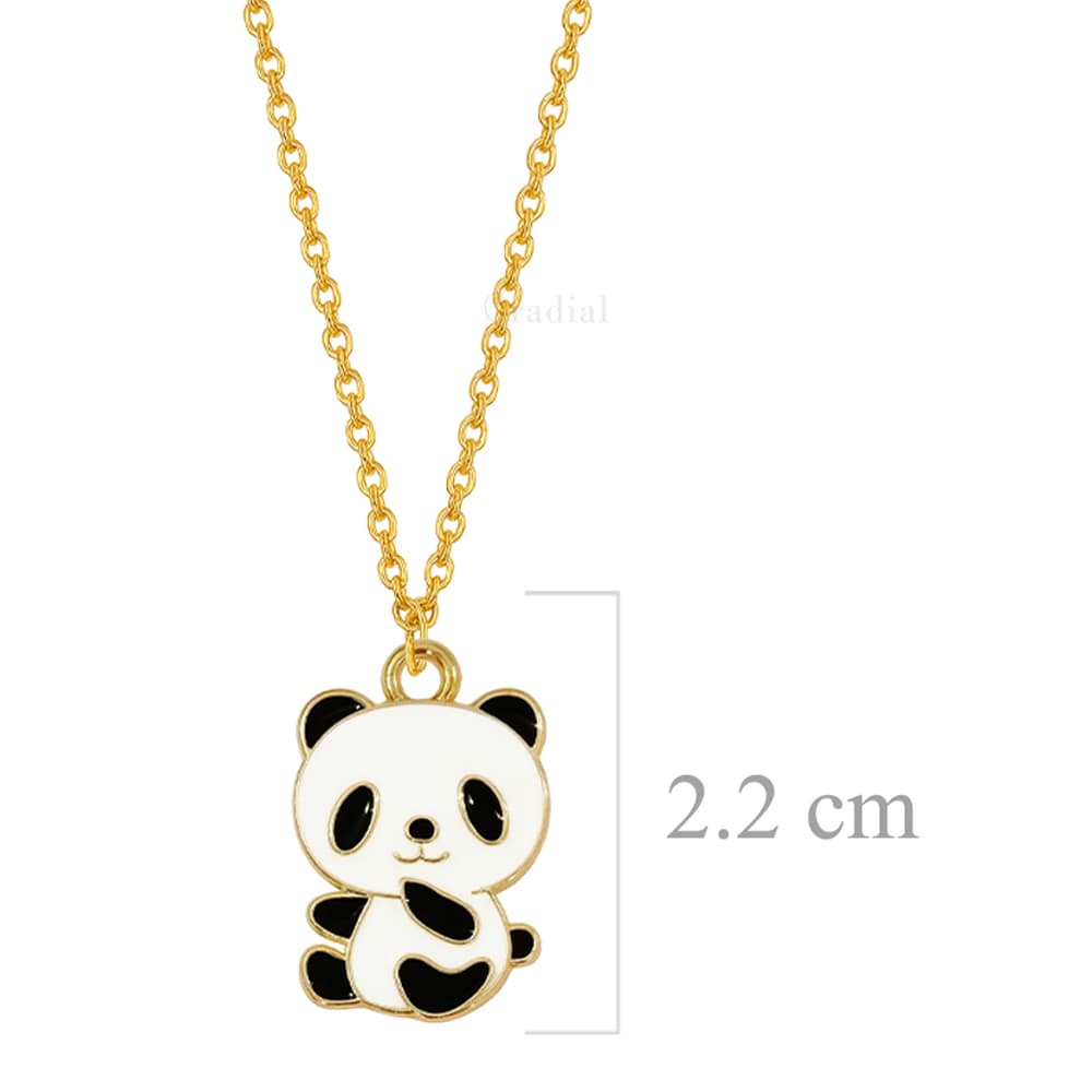 Round Panda Necklace