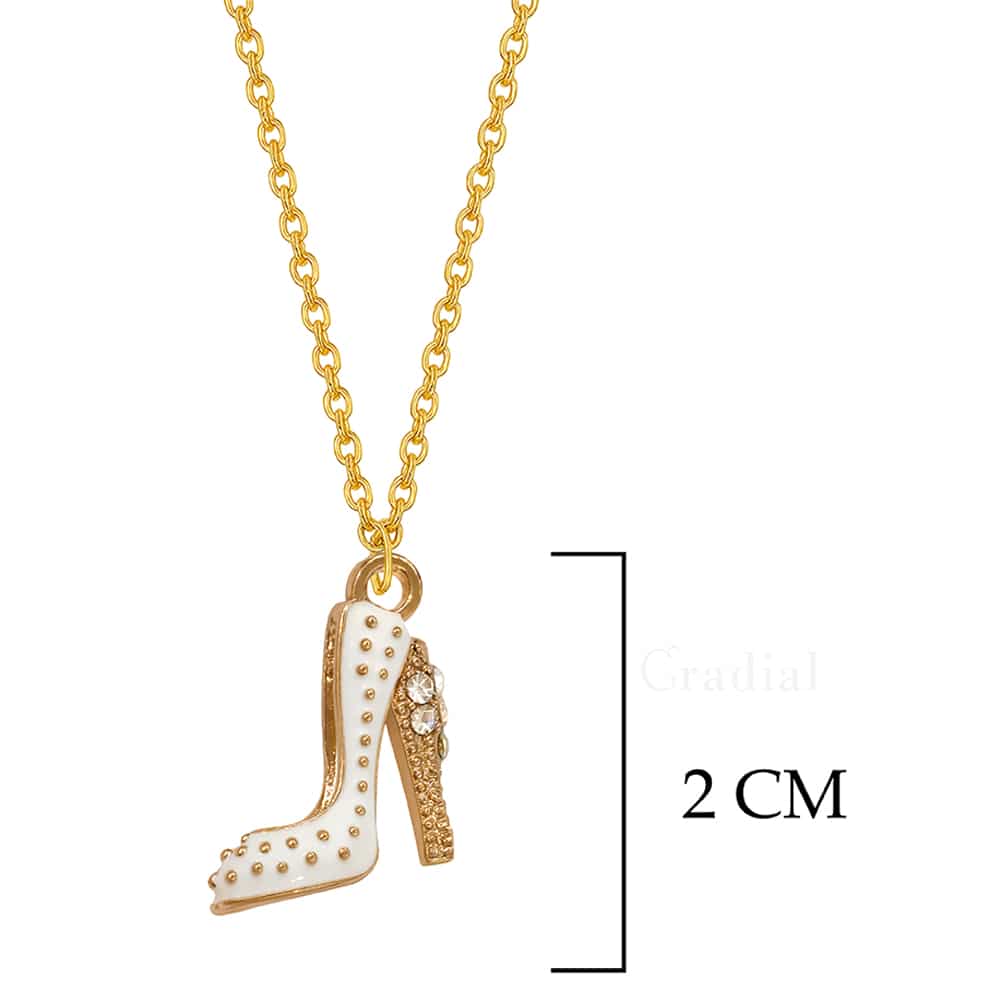 White Heel Necklace