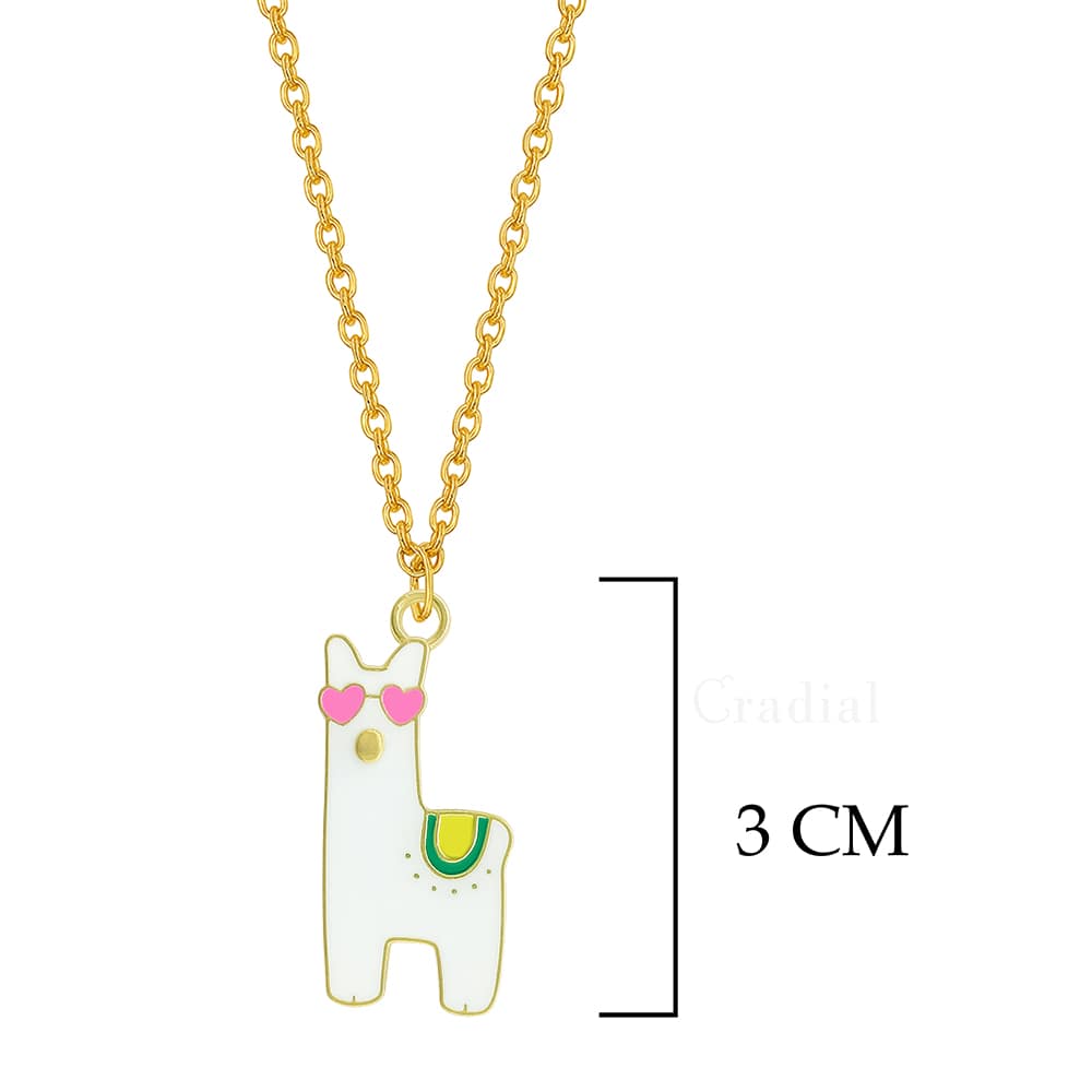 White Llama Necklace