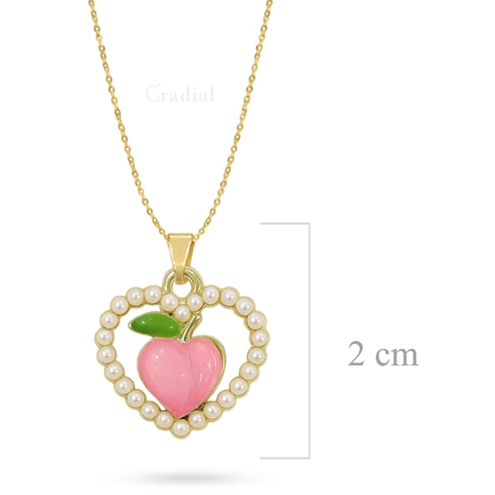 Peach Pearl Necklace