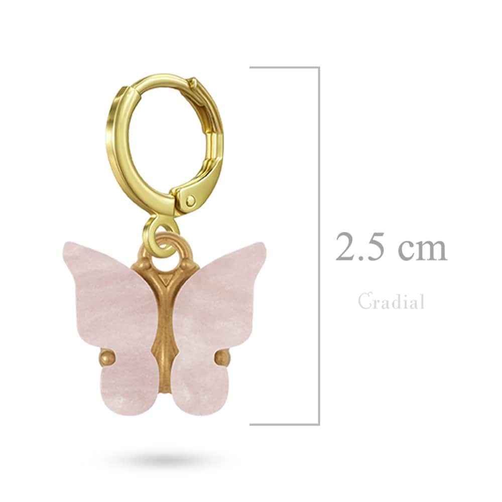 Pink Butterfly Earrings