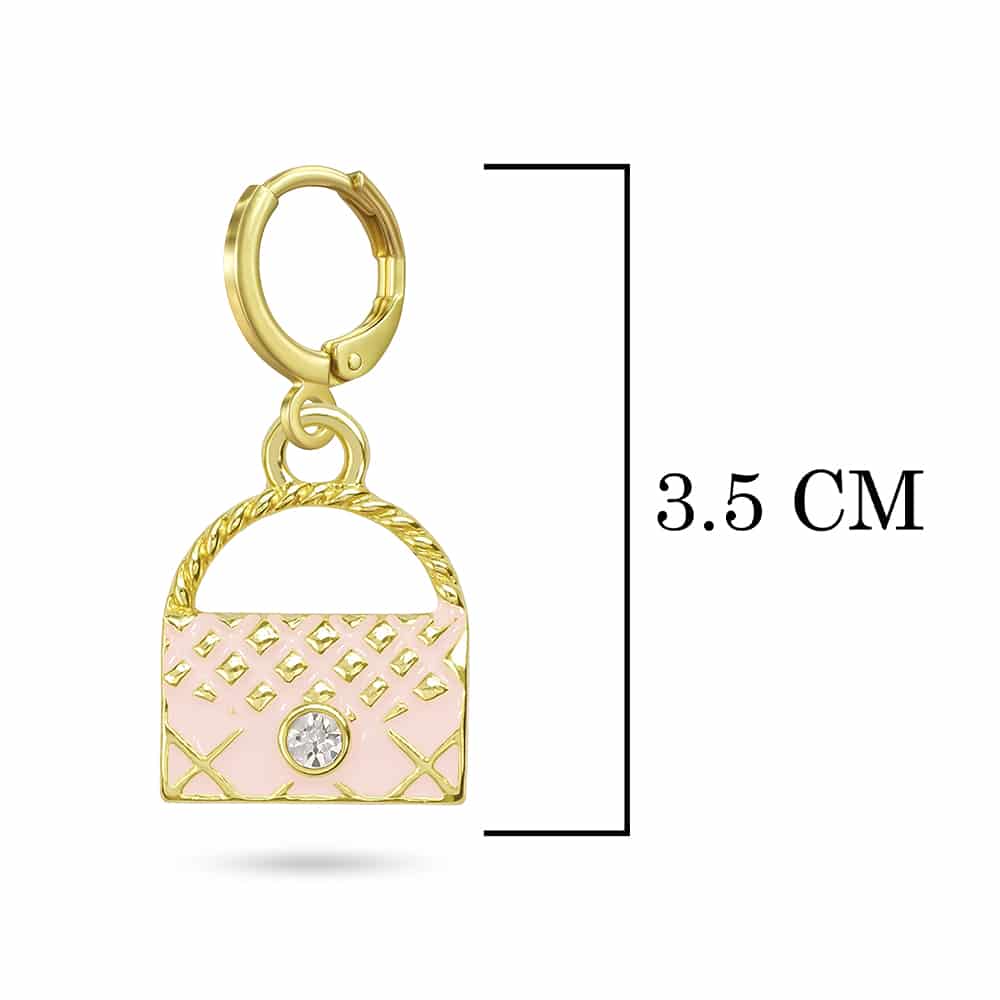 Pink Handbag Earrings