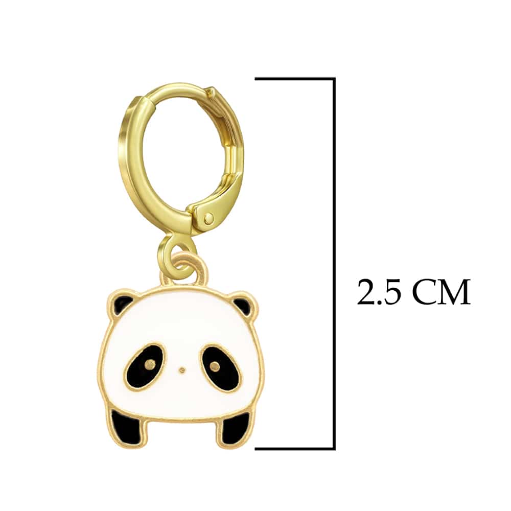 Tiny Panda Earrings