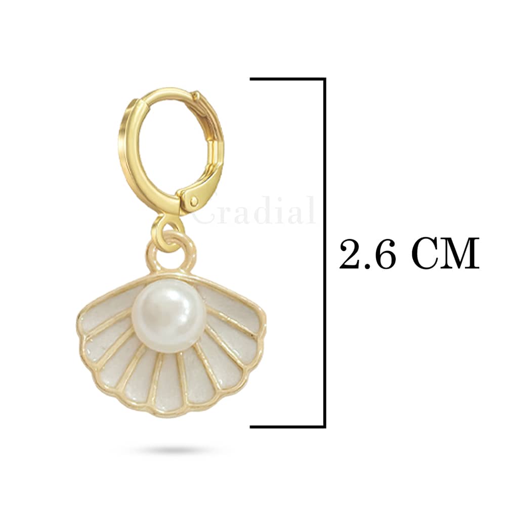 White Shell Earrings