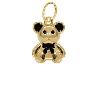Gold Teddy Charm
