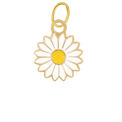 White Daisy Charm