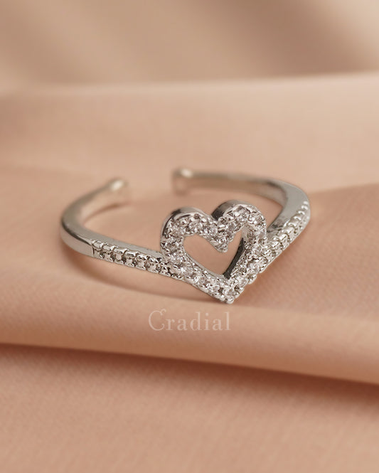 Heartie Silver Ring