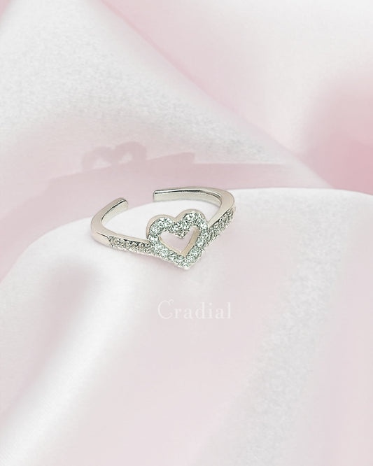 Heartie Silver Ring