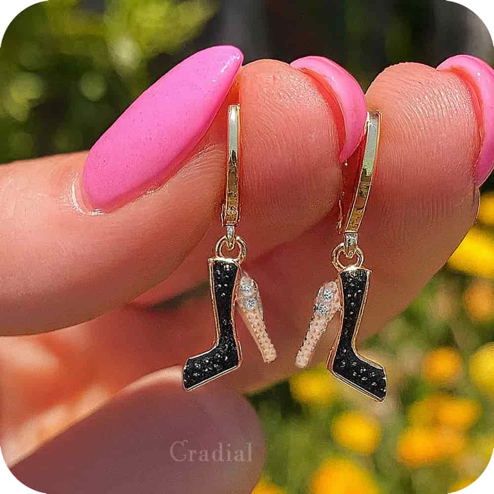 Black Heel Earrings