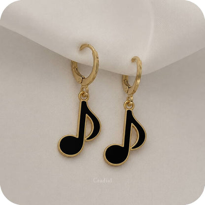Black Quaver Earrings