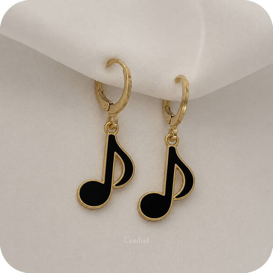 Black Quaver Earrings