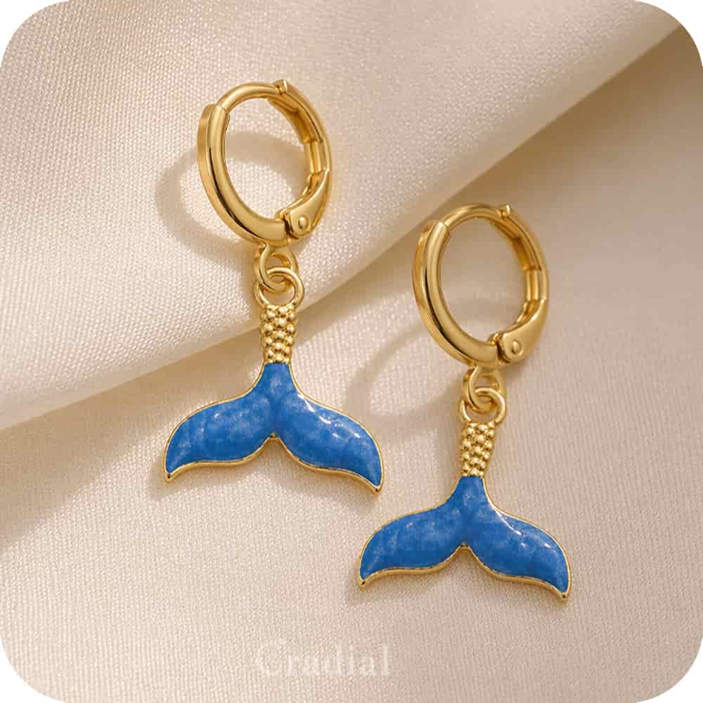 Blue Aureal Earrings