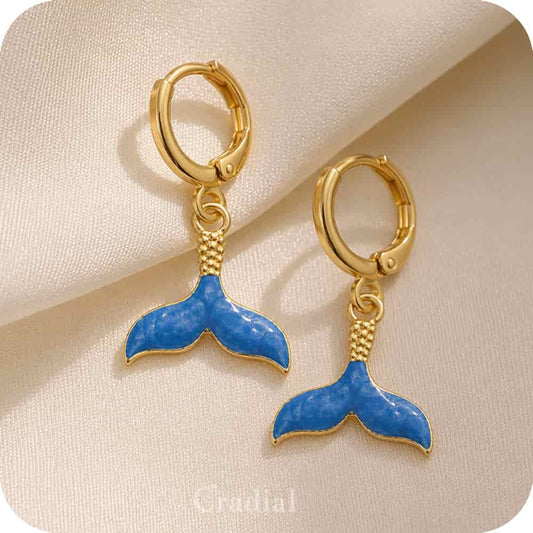Blue Aureal Earrings