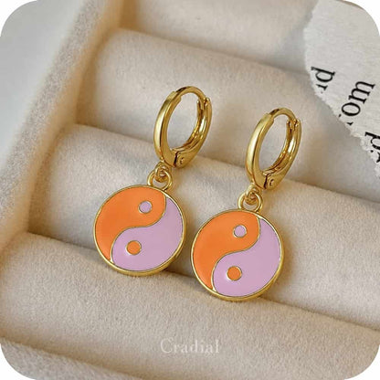 Blush Yin Yang Earrings