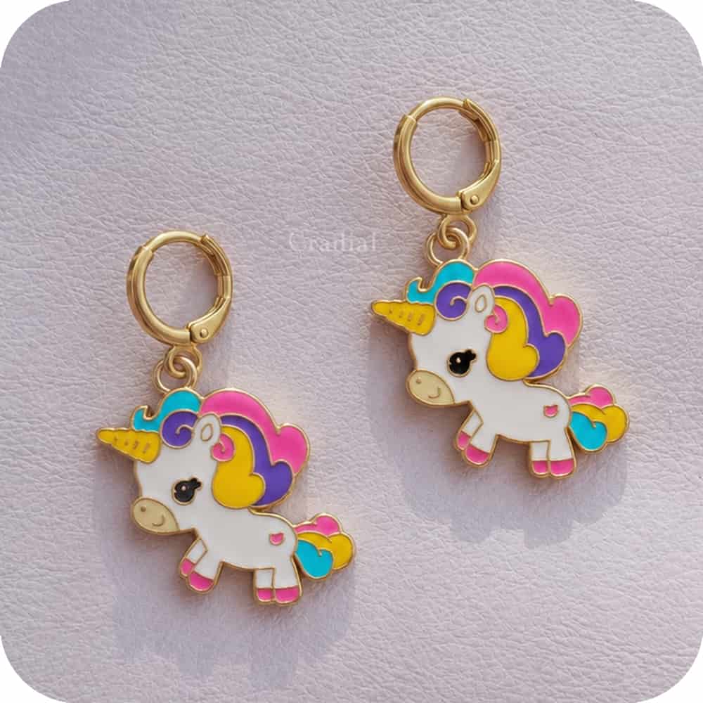 Chibi Unicorn Earrings