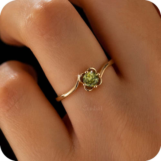 Cloverde Green Adjustable Ring