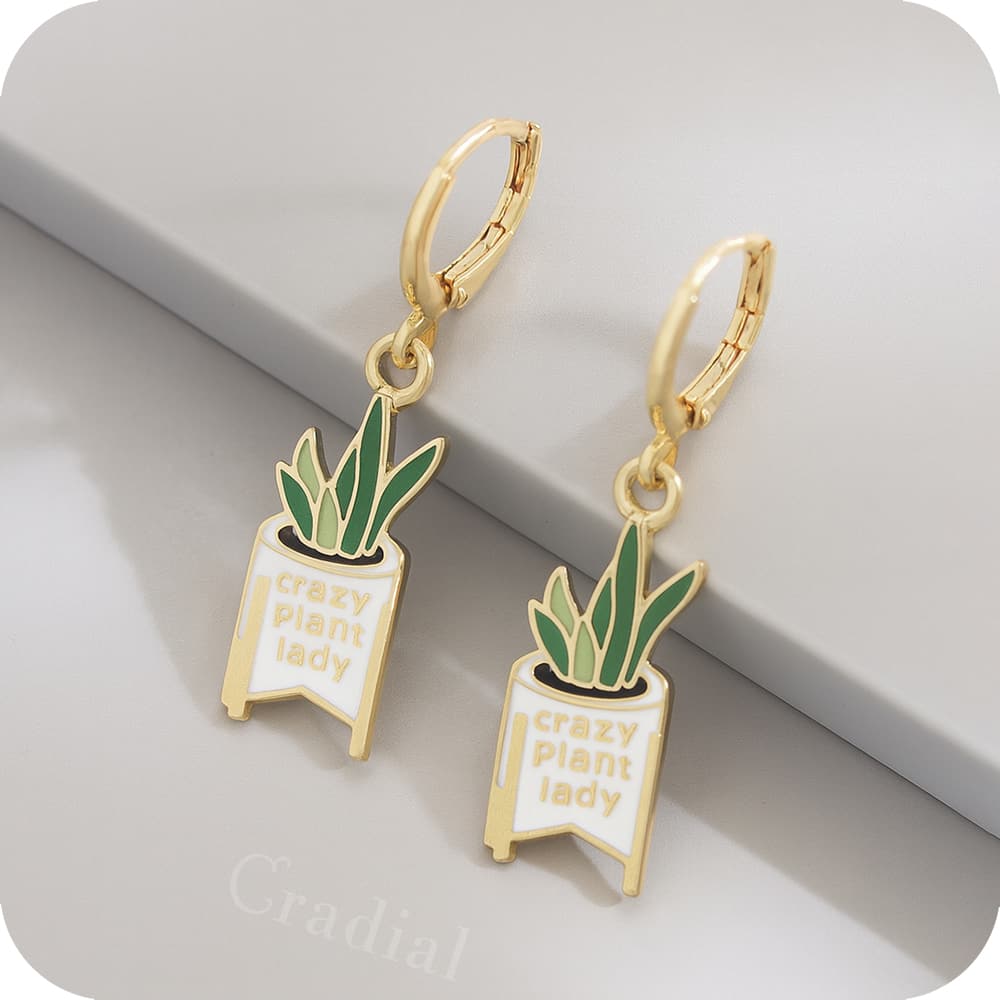 Crazy Plant Lady Earrings