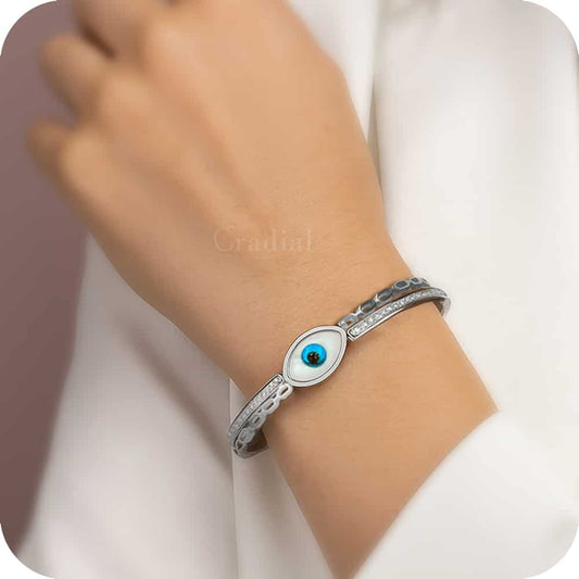 Eyezell Silver Bangle