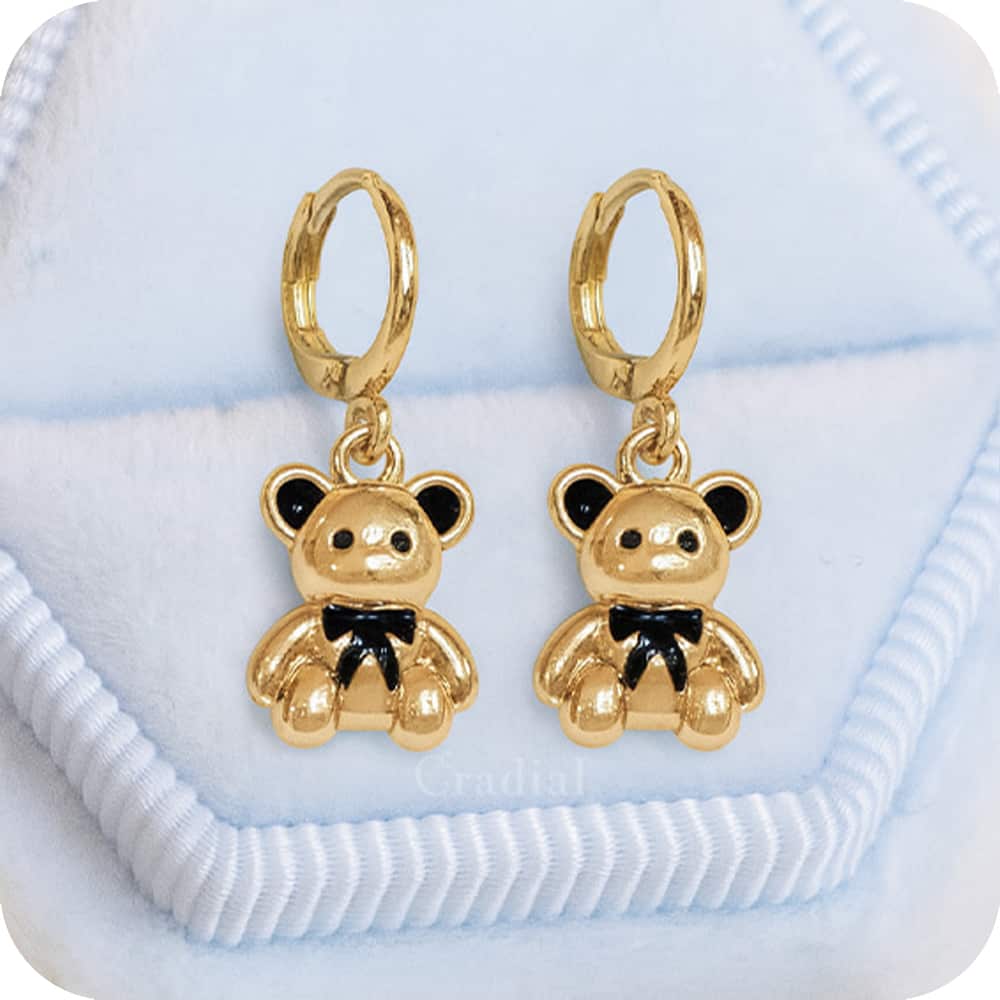 Gold Teddy Earrings