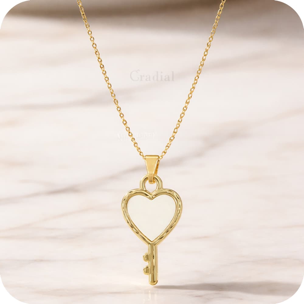 Heart Key Necklace