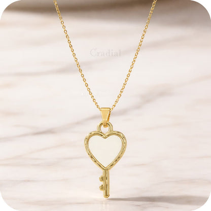 Heart Key Necklace