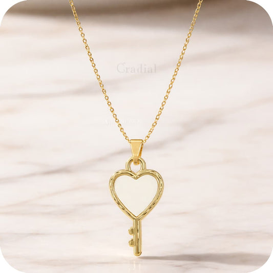 Heart Key Necklace